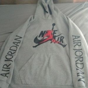 Nike Air Jordan XL gray hoodie